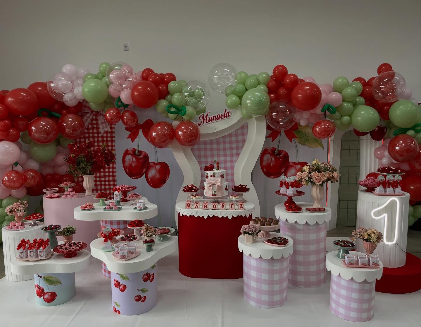 Decoração tema Cerejinha