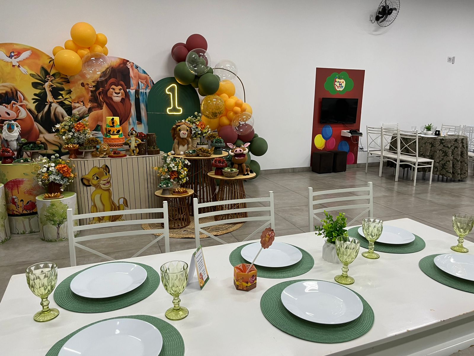 Decoração tema Rei Leão completa